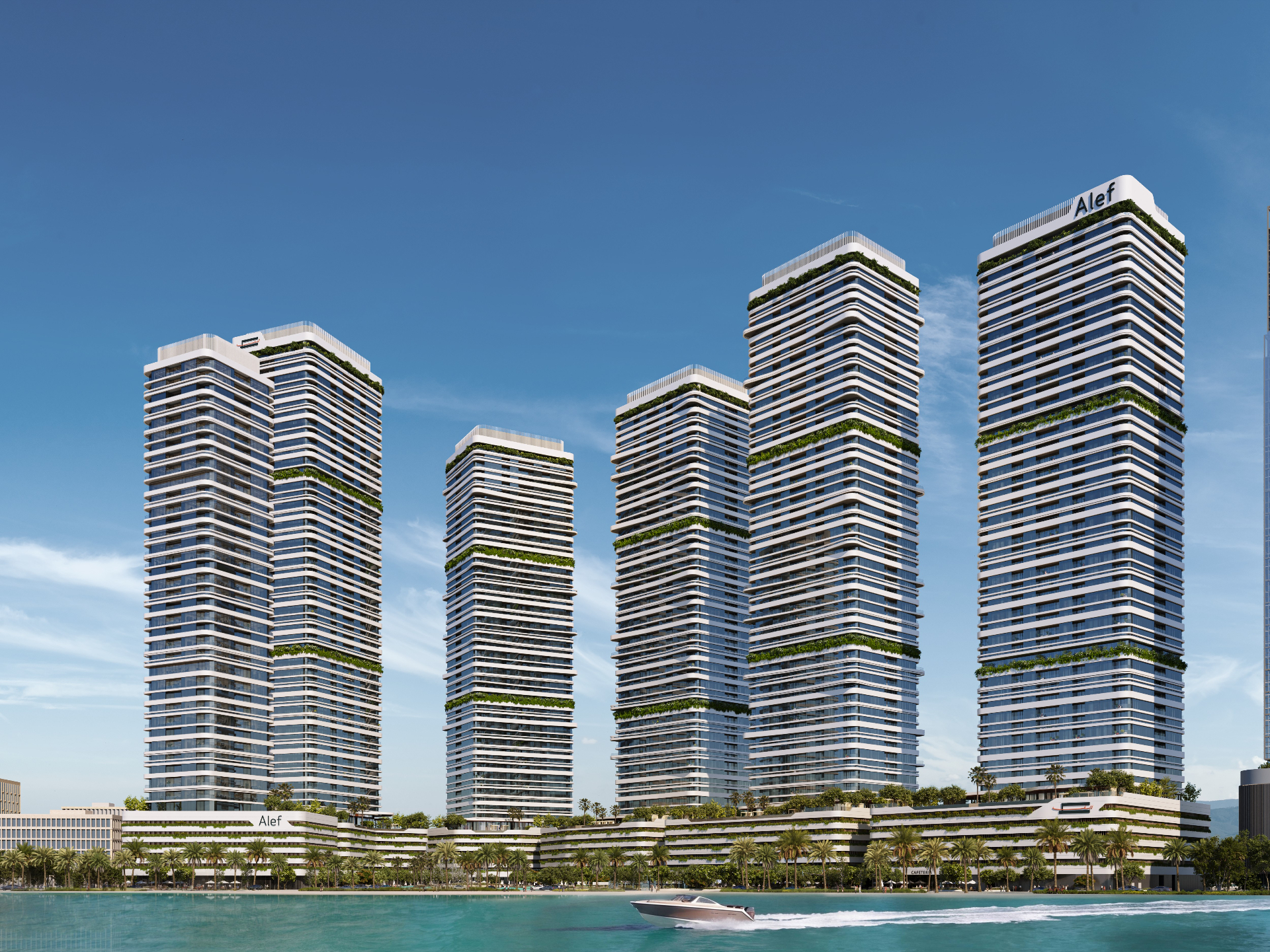 Linar by Alef towers on the Al Mamzar waterfront